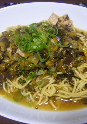 ☆豚ひき肉と高菜の汁そば☆-レシピのメイン写真