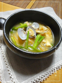 アサリと豆腐のキムチスープ-レシピのメイン写真