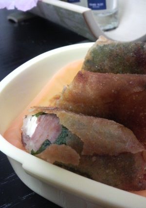 スパムde春巻きinクリームチーズ&しそ-レシピのメイン写真