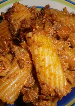 ラムひき肉のトマトパスタ-レシピのメイン写真
