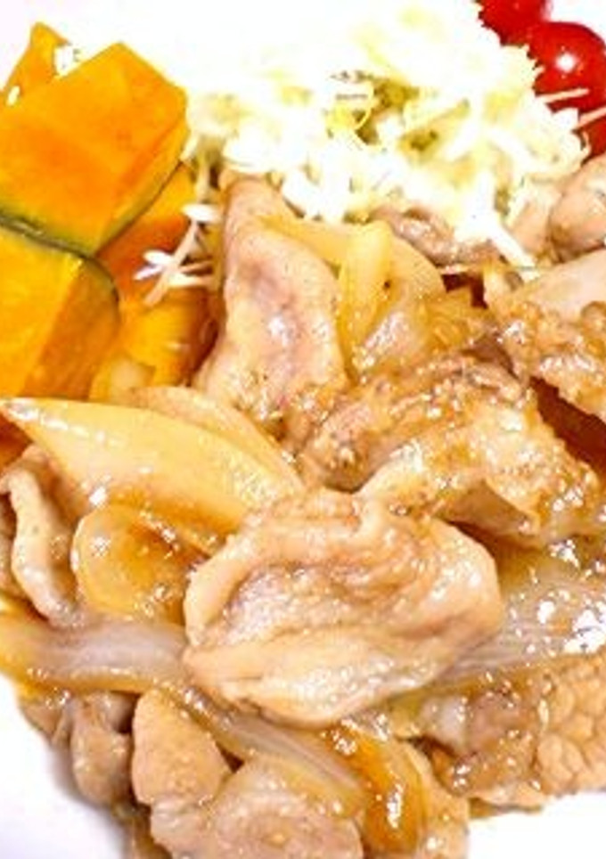 玉ねぎたっぷり♪甘辛味の豚の生姜焼き♡-レシピのメイン写真