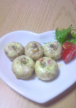 まるごとマッシュルームのチーズ焼き-レシピのメイン写真
