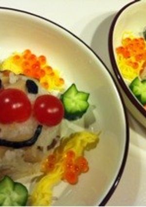 アンパンマン★でこちらし寿司-レシピのメイン写真