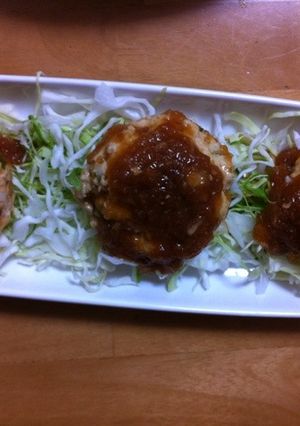 オニオンソースde豆腐ハンバーグ　-レシピのメイン写真