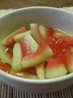 スイカの皮のお漬物~旨いよッ!-レシピのメイン写真