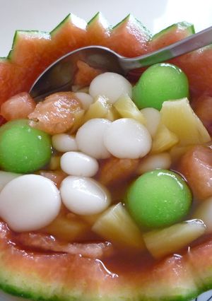 フルーツポンチｉｎ冷凍ゼリー-レシピのメイン写真