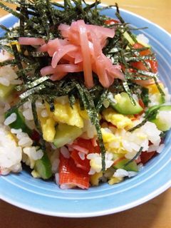 サラダ風?混ぜ寿司-レシピのメイン写真