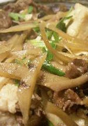 新ごぼうと三つ葉の肉豆腐-レシピのメイン写真