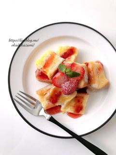 忙しい朝に!レンジで簡単フレンチトースト-レシピのメイン写真