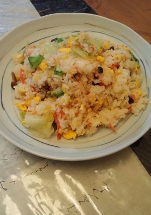 色どり鮮やか♪レタスチャーハン✿✿-レシピのメイン写真