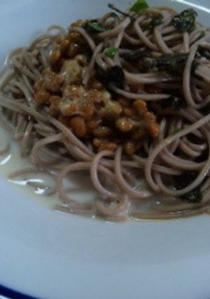目指せ美肌！簡単ランチ☆納豆乳蕎麦♪-レシピのメイン写真