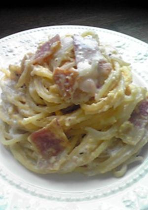 粉チーズで濃厚カルボナーラ！-レシピのメイン写真