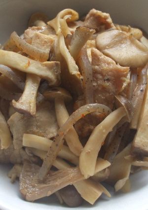 豚肉ときのこのピリ辛煮-レシピのメイン写真