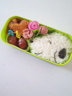 キャラ弁☆詰めるだけの簡単スヌーピー-レシピのメイン写真