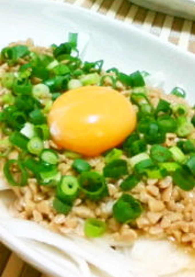 簡単!!新玉の納豆ソース-レシピのメイン写真