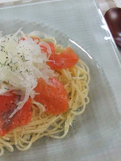 冷製パスタ 新玉ねぎの”サーモンパスタ”-レシピのメイン写真