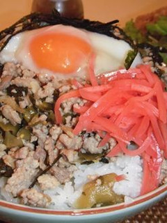 高菜そぼろごはん-レシピのメイン写真