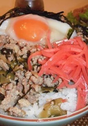 高菜そぼろごはん-レシピのメイン写真