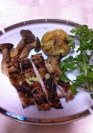 鶏肉の黒にんにく風味焼き-レシピのメイン写真