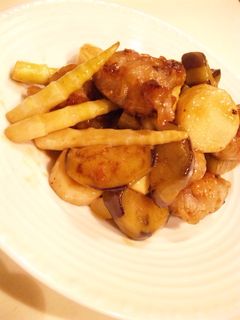 長芋とやわらか豚の甘酢炒め-レシピのメイン写真