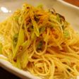 オリーブオイルで香ばしねぎの明太子パスタ