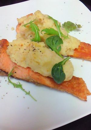 簡単★サーモンのポテマヨのっけ焼き-レシピのメイン写真