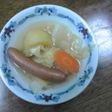 ウインナーと野菜スープ