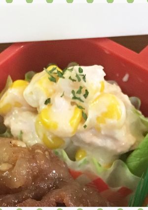 お弁当にちょっとかわいいツナコーンサラダ-レシピのメイン写真