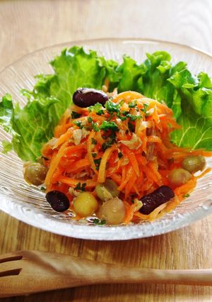 にんじんシリシリとお豆のサラダ-レシピのメイン写真