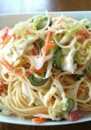 コールスローの冷たいパスタ☆ランチに♪-レシピのメイン写真