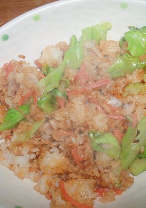 もんじゃ風　簡単チャーハン☆-レシピのメイン写真