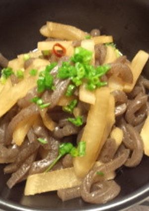 ダイエットつまみこんにゃくとかぶピリ辛煮-レシピのメイン写真