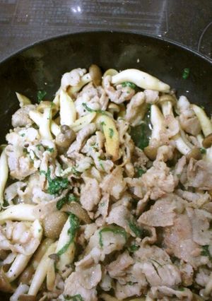 大葉が香る豚こま炒め-レシピのメイン写真