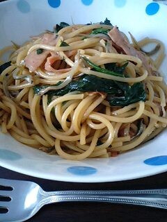 ほうれん草と小女子の和風パスタ-レシピのメイン写真