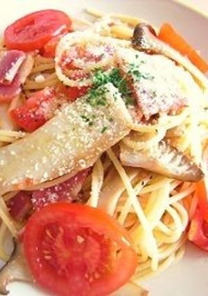 カンパリとエリンギのイタリアンパスタ-レシピのメイン写真