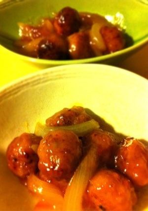 つみれからの甘酢の肉団子♪-レシピのメイン写真