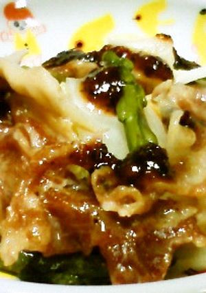 タジン鍋をレンジで　蒸し野菜と豚の梅ダレ-レシピのメイン写真