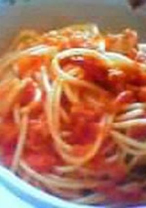 トマトツナソースのスパゲッティ-レシピのメイン写真