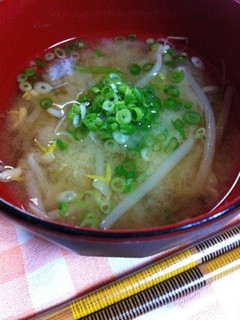 ♡もやしのお味噌汁♡-レシピのメイン写真
