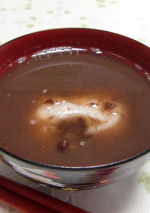 おやつに簡単♪美味！小豆あんdeぜんざい-レシピのメイン写真