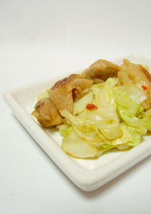 鶏もも肉とキャベツの中華甘味噌炒め-レシピのメイン写真