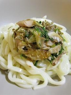 アジの干物で冷やしうどん-レシピのメイン写真