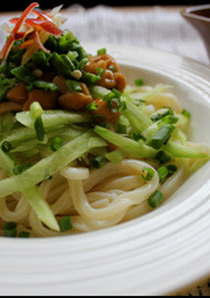 なめこときゅうりの冷やしうどん-レシピのメイン写真