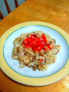炊飯器で簡単!キューバ風チキンライス-レシピのメイン写真