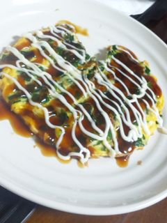 お好み焼き風☆卵焼き-レシピのメイン写真