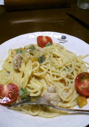 豆乳クリームスパ♪-レシピのメイン写真