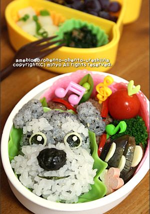 マルモのおきて＊ムック弁当:キャラ弁-レシピのメイン写真
