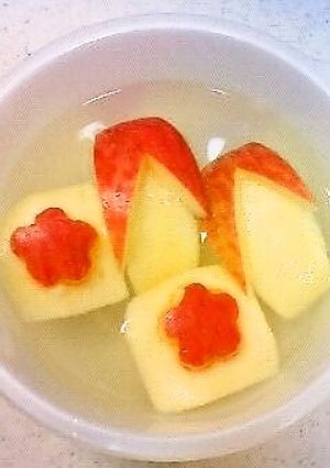 りんごの変色止めは＊砂糖水＊-レシピのメイン写真