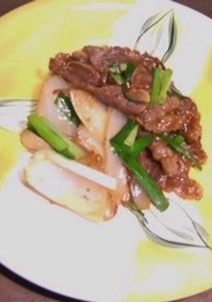ダブルねぎの焼き肉お弁当-レシピのメイン写真