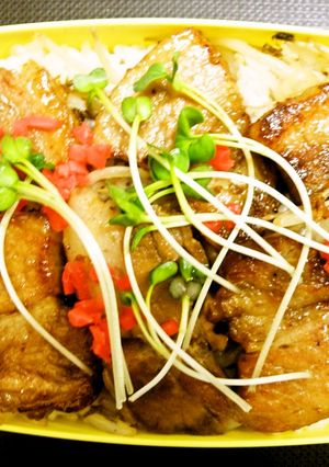 ❤お弁当シリーズ「チャーシュー丼」-レシピのメイン写真
